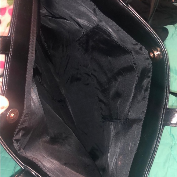 New Victoria’s Secret black fringe tote with snap - Picture 7 of 8